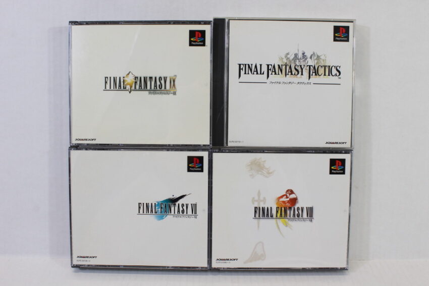 Lot of 4 Final Fantasy 7 8 9 VII VIII IX Tactics (B) SONY PlayStation 1 PS1