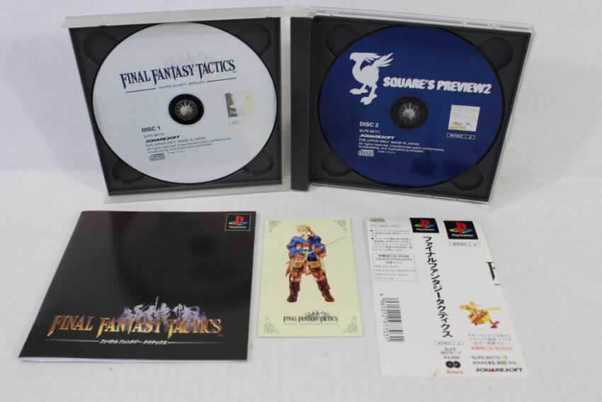 Lot of 4 Final Fantasy 7 8 9 VII VIII IX Tactics (B) SONY PlayStation 1 PS1