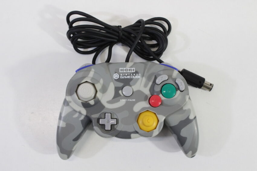 Grey Gamecube Controller Official HORI Pad Cube Nintendo Gamecube Controller Gray Camo (B ...