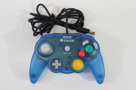 Official HORI Pad Cube Nintendo Gamecube Controller Clear Blue (B)