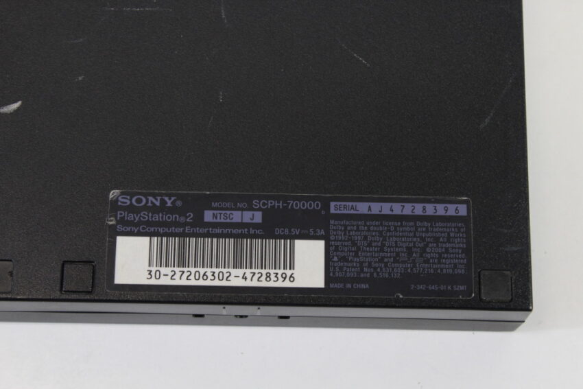 Sony PlayStation 2 SCPH-70000 Slim Black Console Only PS2 (B)