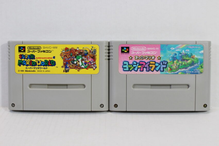 Lot of 2 Super Mario World & Yoshi's Island (B) Nintendo Super Famicom SFC