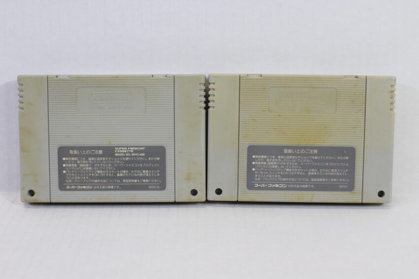 Lot of 2 Super Mario World & Kart (C) Nintendo Super Famicom SFC