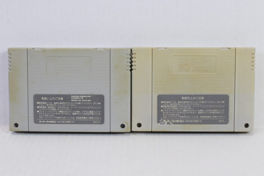 Lot of 2 Super Mario World & Kart (C) Nintendo Super Famicom SFC