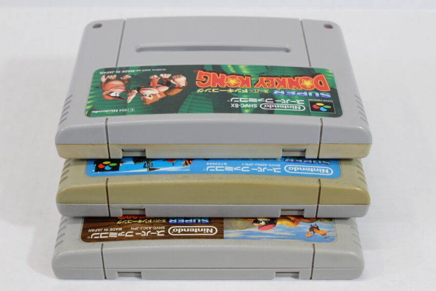 Lot of 3 Super Donkey Kong Country 1 2 3 (C) Nintendo Super Famicom SFC