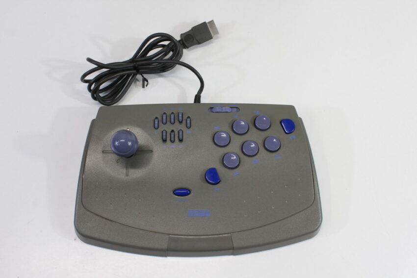 Official Sega Saturn Virtua Stick Arcade Controller HSS-0104 Gray (B) SEGA Saturn SS