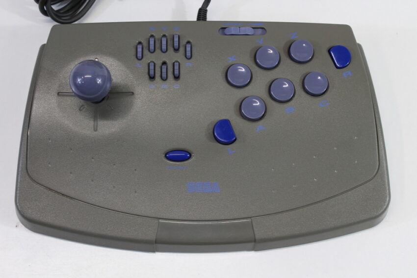 Official Sega Saturn Virtua Stick Arcade Controller HSS-0104 Gray (B) SEGA Saturn SS