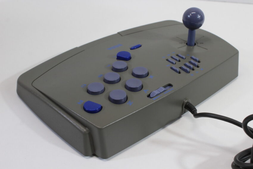 Official Sega Saturn Virtua Stick Arcade Controller HSS-0104 Gray (B) SEGA Saturn SS