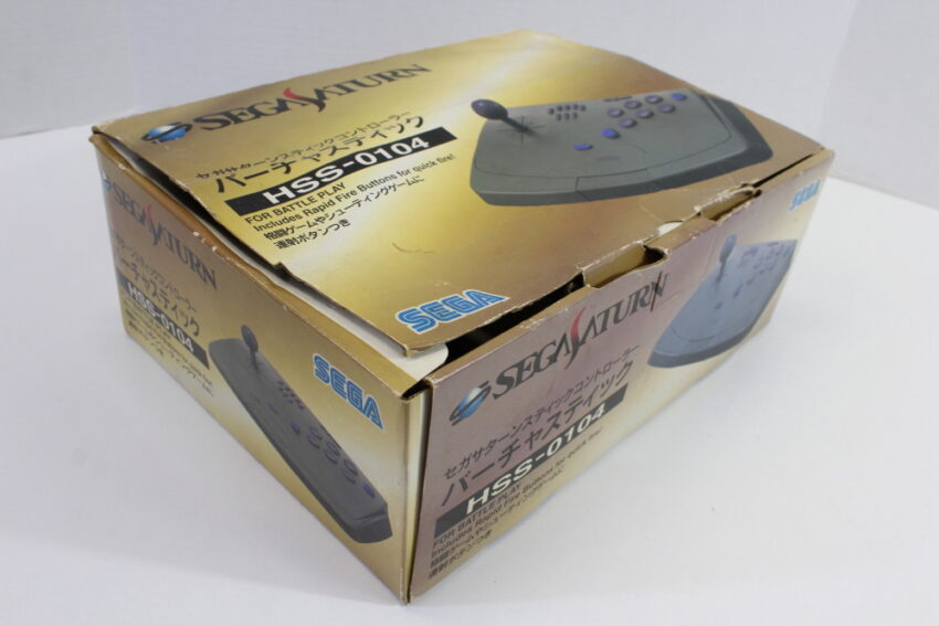 Official Sega Saturn Virtua Stick Arcade Controller HSS-0104 Gray (B) SEGA Saturn SS