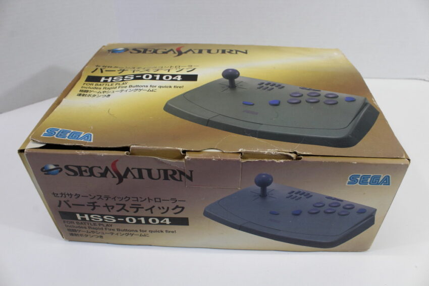 Official Sega Saturn Virtua Stick Arcade Controller HSS-0104 Gray (B) SEGA Saturn SS