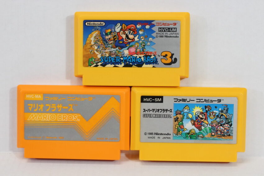 Lot of 3 Original Super Mario Bros 1 3 (B) Nintendo Famicom FC