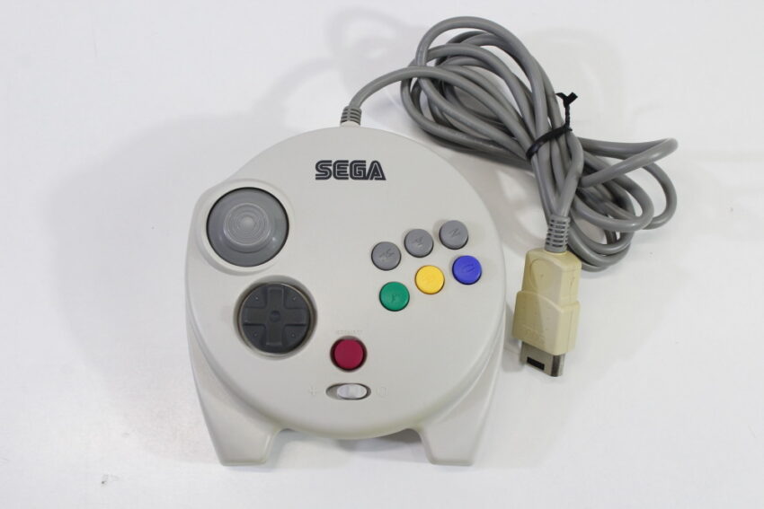 Official 3D Multi Pad Controller HSS-0137 White (C Discolored  Cosmetic Wears) Sega Saturn SS