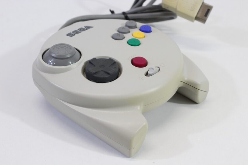 Official 3D Multi Pad Controller HSS-0137 White (C Discolored  Cosmetic Wears) Sega Saturn SS