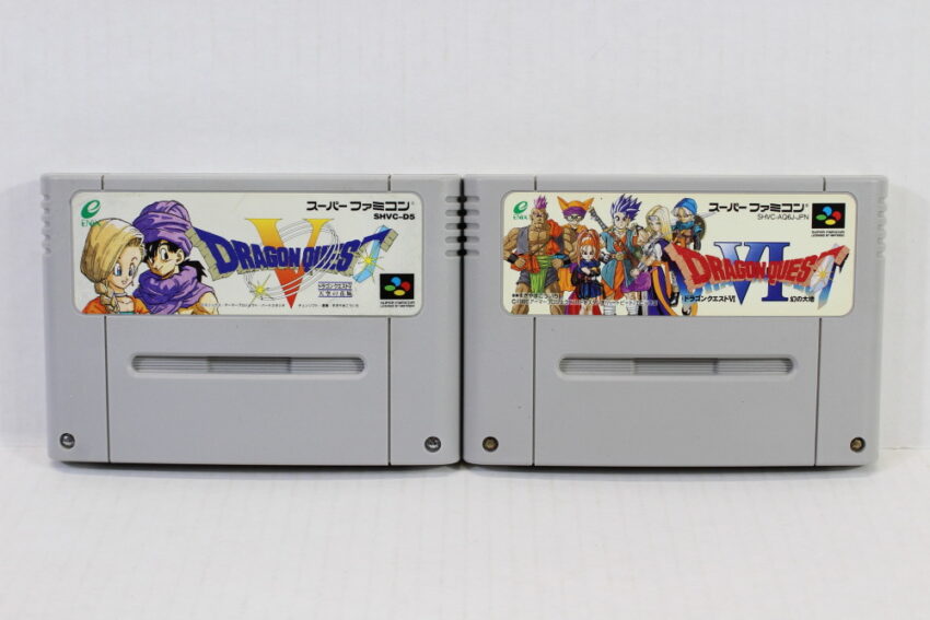 Lot of 2 Dragon Quest V 5 & VI 6 (C) Nintendo Super Famicom SFC