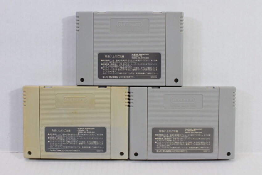 Lot of 3 Chrono Trigger & Final Fantasy V 5 VI 6 (C) Nintendo Super Famicom SFC