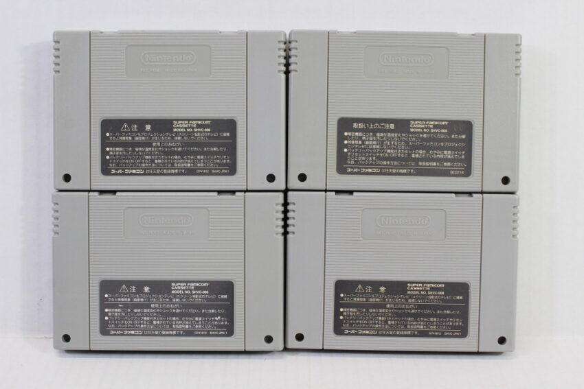 Lot of 4 Super Mario Kart World Collection / All-Stars Yoshi's Island (B) Nintendo Super Famicom SFC