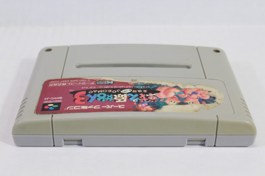 Joe & Mac Tatakae Genshijin 3 (C Torn Label) Nintendo Super Famicom SFC