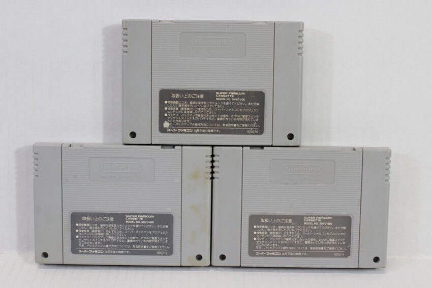 Lot of 3 Chrono Trigger & Final Fantasy V 5 VI 6 (B) Nintendo Super Famicom SFC