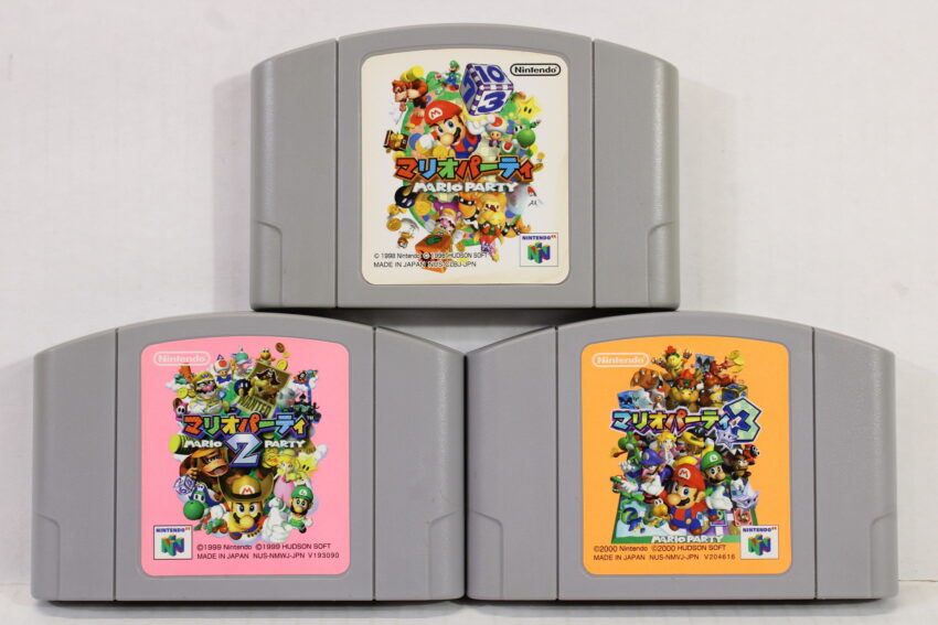 Lot of 3 Mario Party 1 2 3 N64 (B)