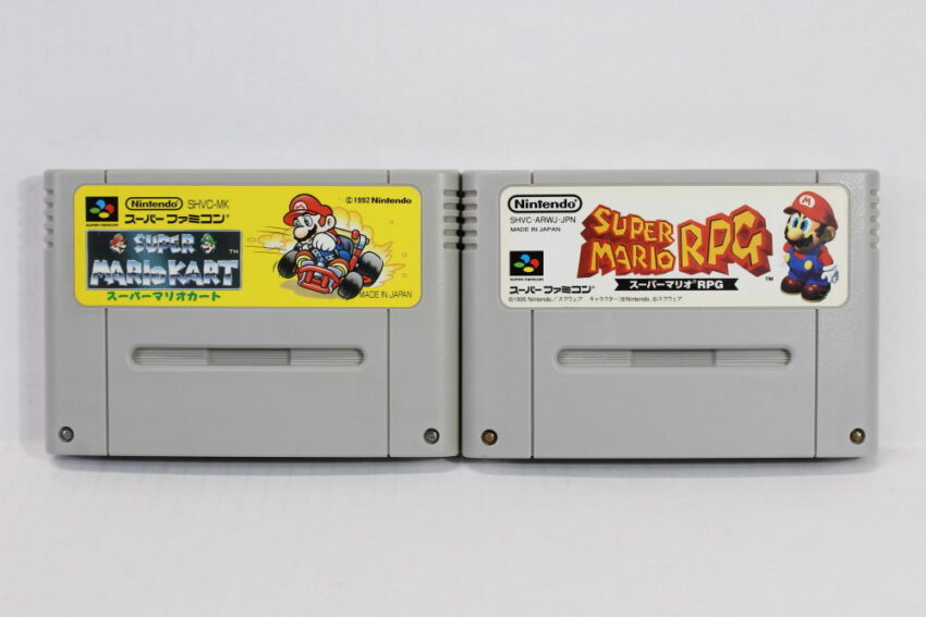 Lot of 2 Super Mario Kart & RPG (B) Nintendo Super Famicom SFC