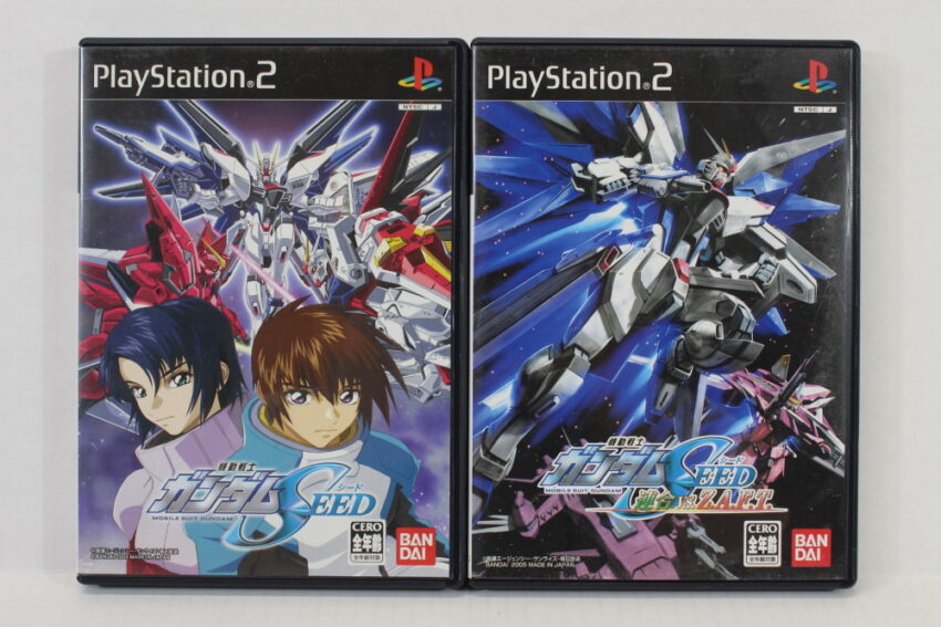 Lot of 2 Mobile Suit Gundam Seed & Unimon vs Z.A.F.T. CIB (B) SONY PlayStation 2 PS2