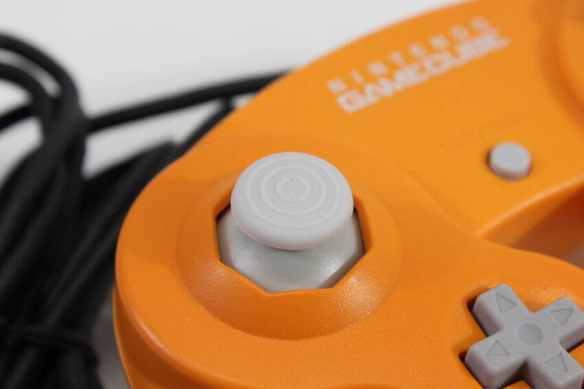 Official Nintendo Gamecube Controller Spice Orange (C Discolored Cord Damage) Nintendo GameCube GC