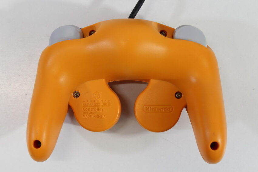 Official Nintendo Gamecube Controller Spice Orange (C Discolored Cord Damage) Nintendo GameCube GC