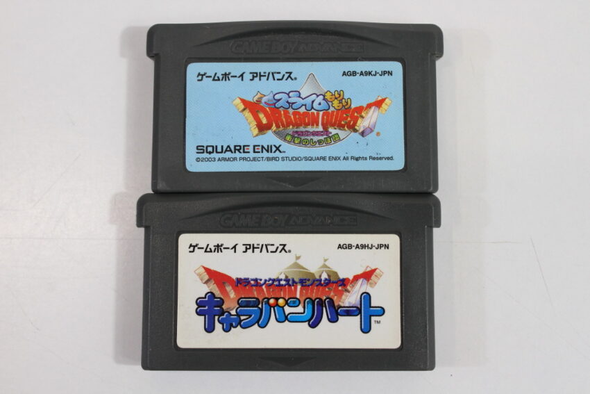 Lot of 2 Dragon Quest Slime Mori Mori & Monsters Caravan Heart (B) Nintendo Gameboy Advance GBA