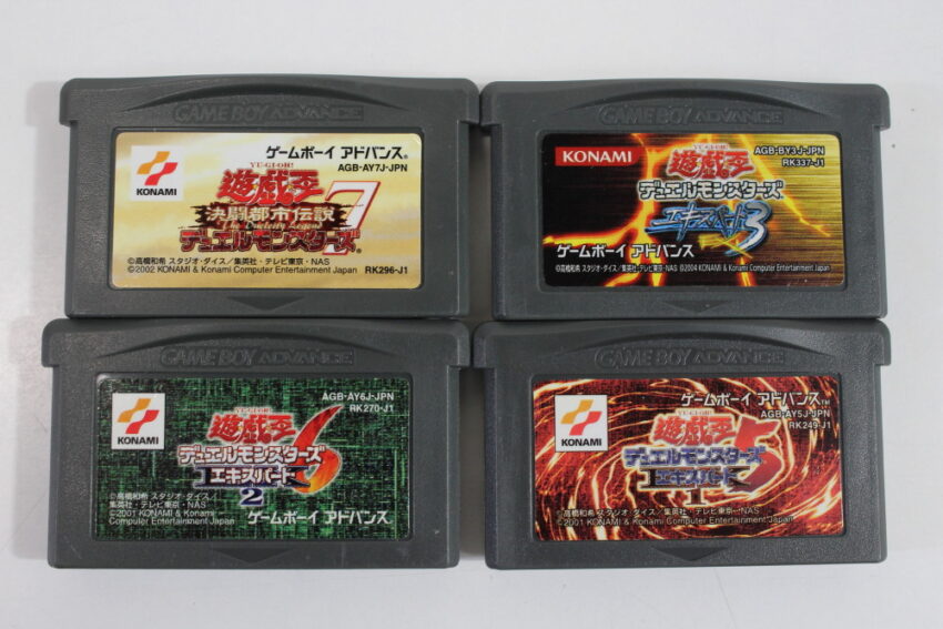 Lot of 4 Yu-Gi-Oh 5 6 7 Expert 1 2 3  (B) Nintendo Gameboy Advance GBA