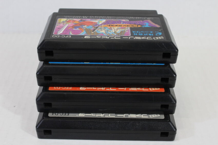 Lot of 4 Dragon Quest Warrior 1 2 3 4 I II III IV (B) Nintendo Famicom FC