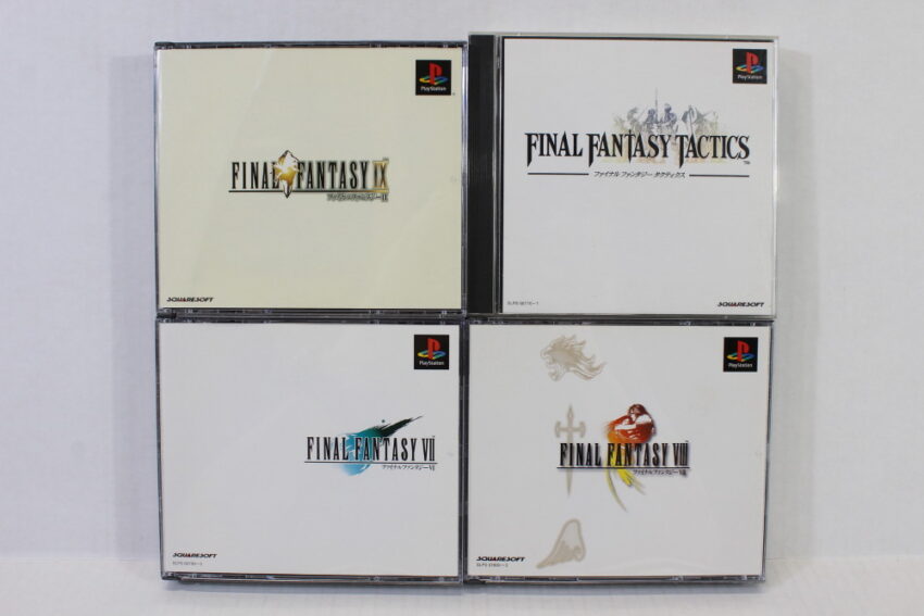 Lot of 4 Final Fantasy 7 8 9 VII VIII IX Tactics (B) SONY PlayStation 1 PS1