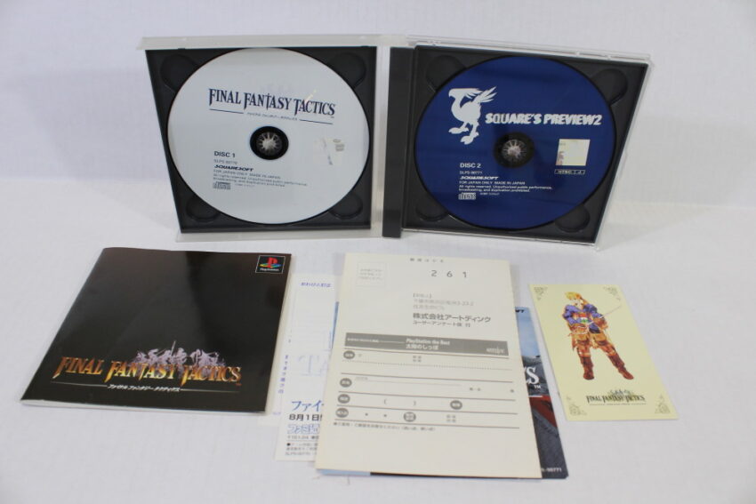 Lot of 4 Final Fantasy 7 8 9 VII VIII IX Tactics (B) SONY PlayStation 1 PS1