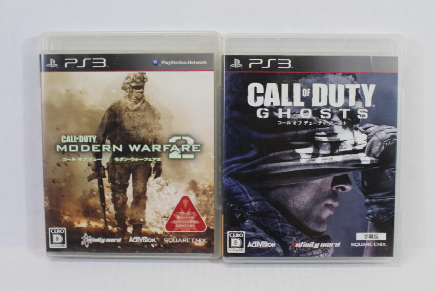 Lot of 2 Call of Duty Ghost Modern Warfare 2 Black Ops 1 II 2 CIB (B) SONY PlayStation 3 PS3