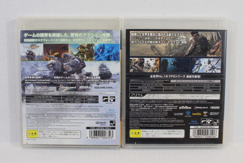 Lot of 2 Call of Duty Ghost Modern Warfare 2 Black Ops 1 II 2 CIB (B) SONY PlayStation 3 PS3