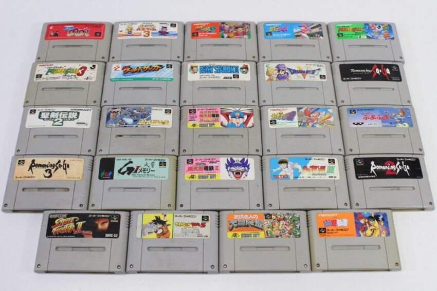 Wholesale Lot of 24 Nintendo Super Famicom Games SFC (Untested / Uncleaned)