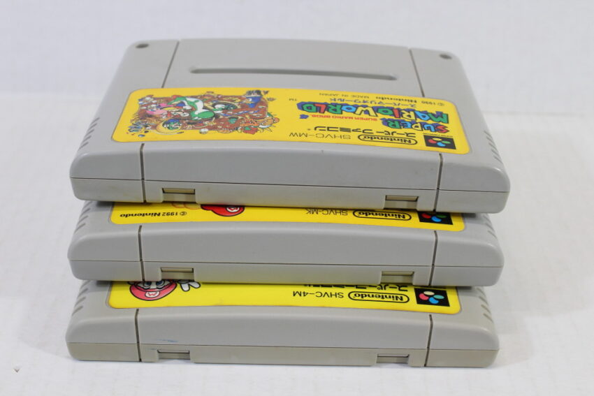 Lot of 3 Super Mario Kart World Collection / All-Stars (B) Nintendo Super Famicom SFC