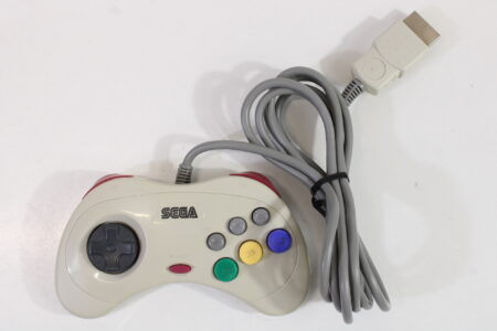 Official Sega Saturn White Controller Slight Discoloration HSS-0101 OEM SS (B)