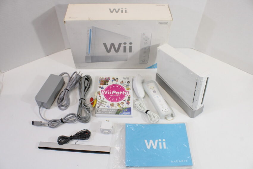Boxed Nintendo Wii White Console With Wii Party (B)