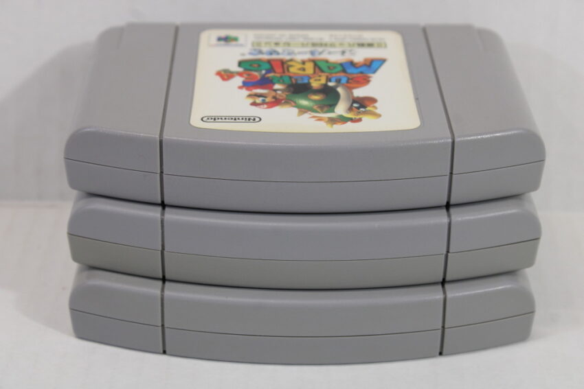 Lot of 3 Super Mario 64 Rumble Ver. Mario Golf Ganbare Goemon (B) Nintendo 64 N64