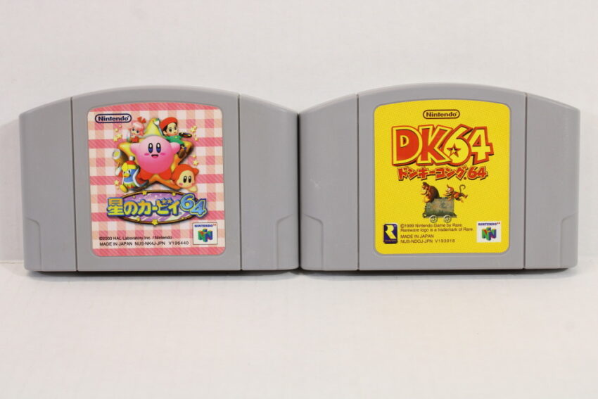 Lot of 2 Kirby Crystal Shards & Donkey Kong 64 (B) Nintendo 64 N64