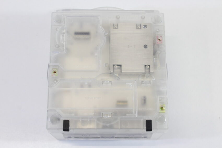 Nintendo GameCube Clear White Console DOL-001 W/ US/JPN Region Switch & Black Controller AV Cable AC Adapter 128MB Memory Card GC Play US & Japan Region Games White LED (A)
