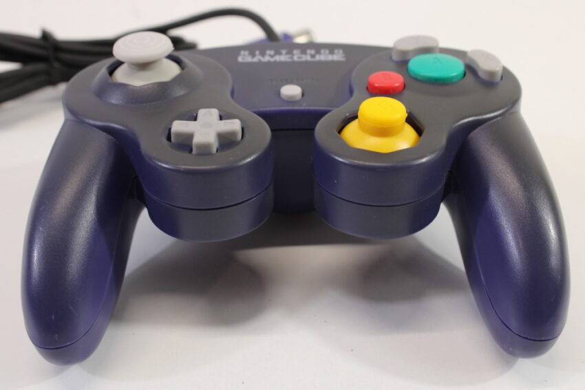 Official Nintendo Gamecube Controller Indigo Purple Discolored GC (C)