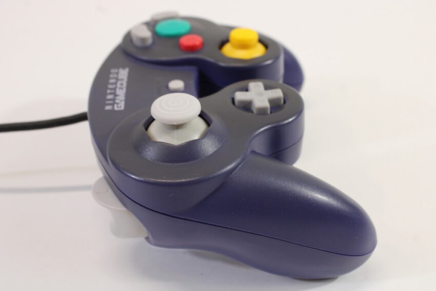 Official Nintendo Gamecube Controller Indigo Purple Discolored GC (C)
