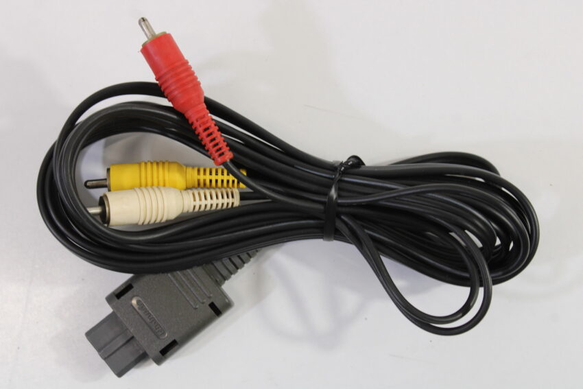 OEM Nintendo RCA AV Cable GC SNES N64 SFC Discolored (C)