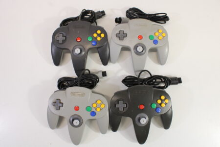 Lot of 4 Official Nintendo 64 Controller Loose Stick (UNTESTED AS IS) N64
