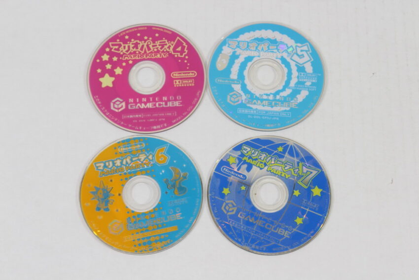 Lot of 4 Mario Party 4 5 6 7 (B) Nintendo GameCube GC