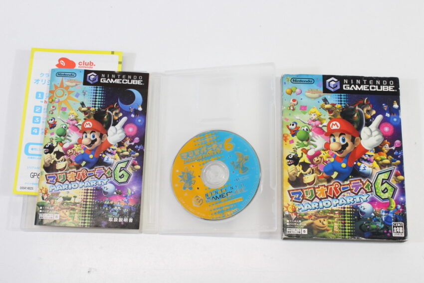 Lot of 6 Smash Bros Melee Animal Crossing Mario Party 6 Naruto Donkey Konga Quiz GC (B)