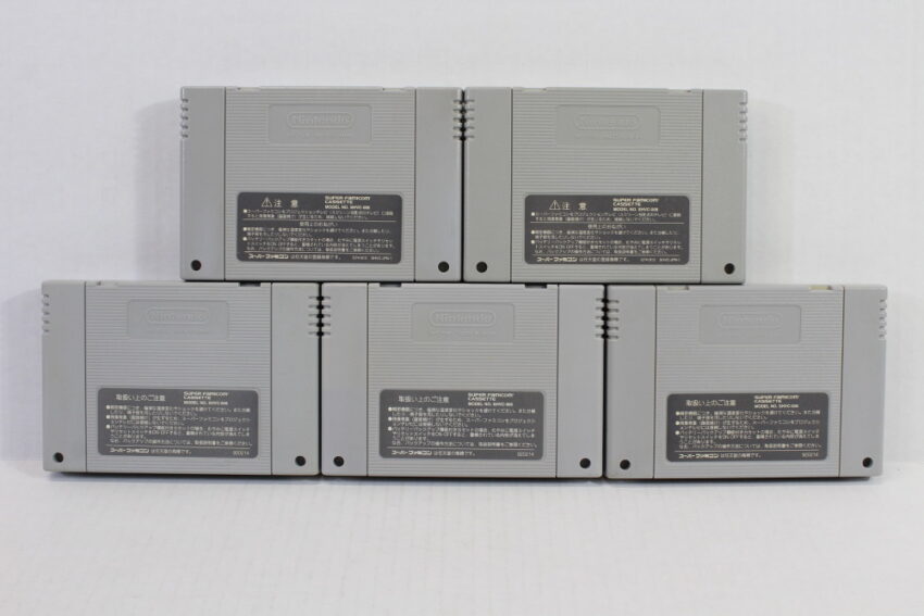 Lot of 5 Super Mario Kart World RPG Collection / All-Stars Yoshi's Island (B) Nintendo Super Famicom SFC