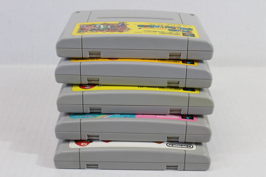 Lot of 5 Super Mario Kart World RPG Collection / All-Stars Yoshi's Island (B) Nintendo Super Famicom SFC