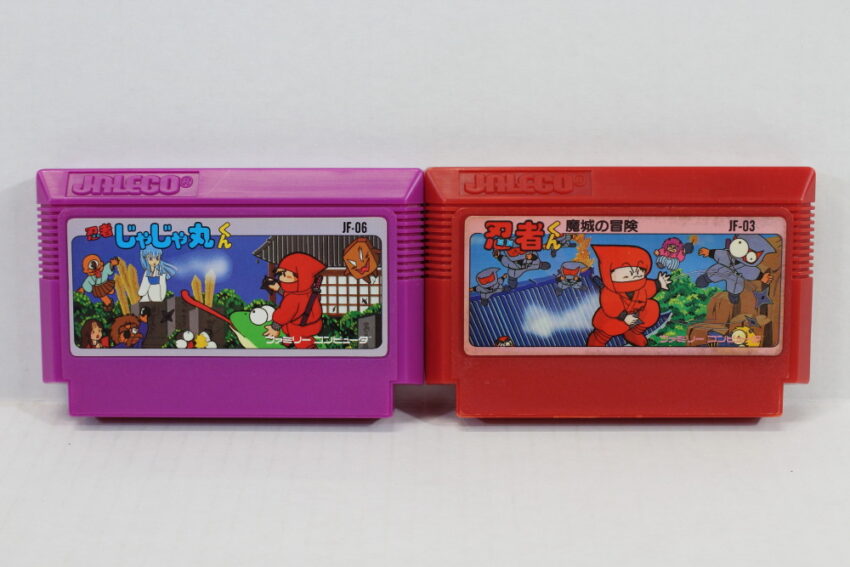 Lot of 2 Ninja Jajamaru Kun / Ninja Kun Majo no Bouken FC (B)